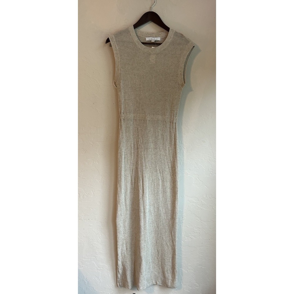 Anthropologie Callahan Linen Villette Maxi Dress XS P NWT Oatmeal Resort Beach